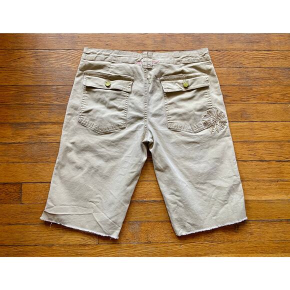 AMERICAN EAGLE Stretch Yellow Button-Fly Cotton Shorts Womens sz 8 - Picture 7 of 12